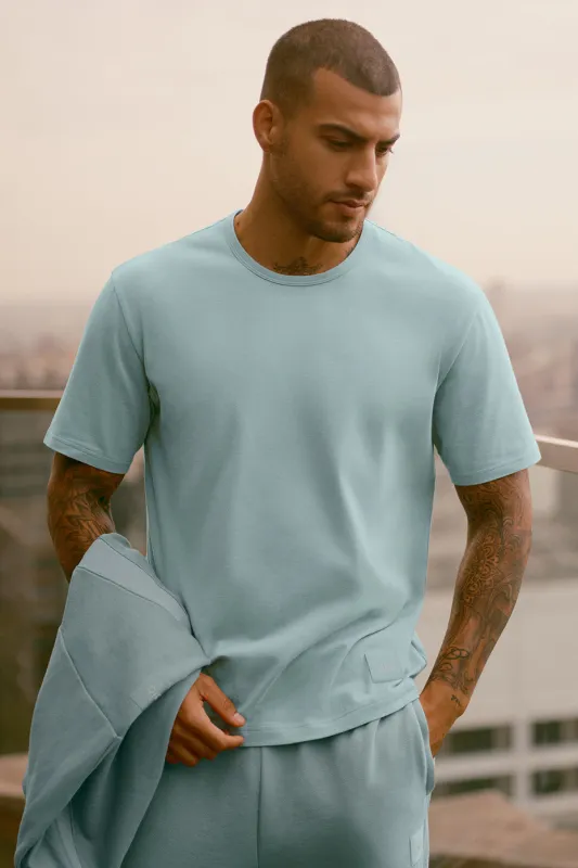 Essential Short Sleeve Street Tee - Desert Sage made by Alo Yoga