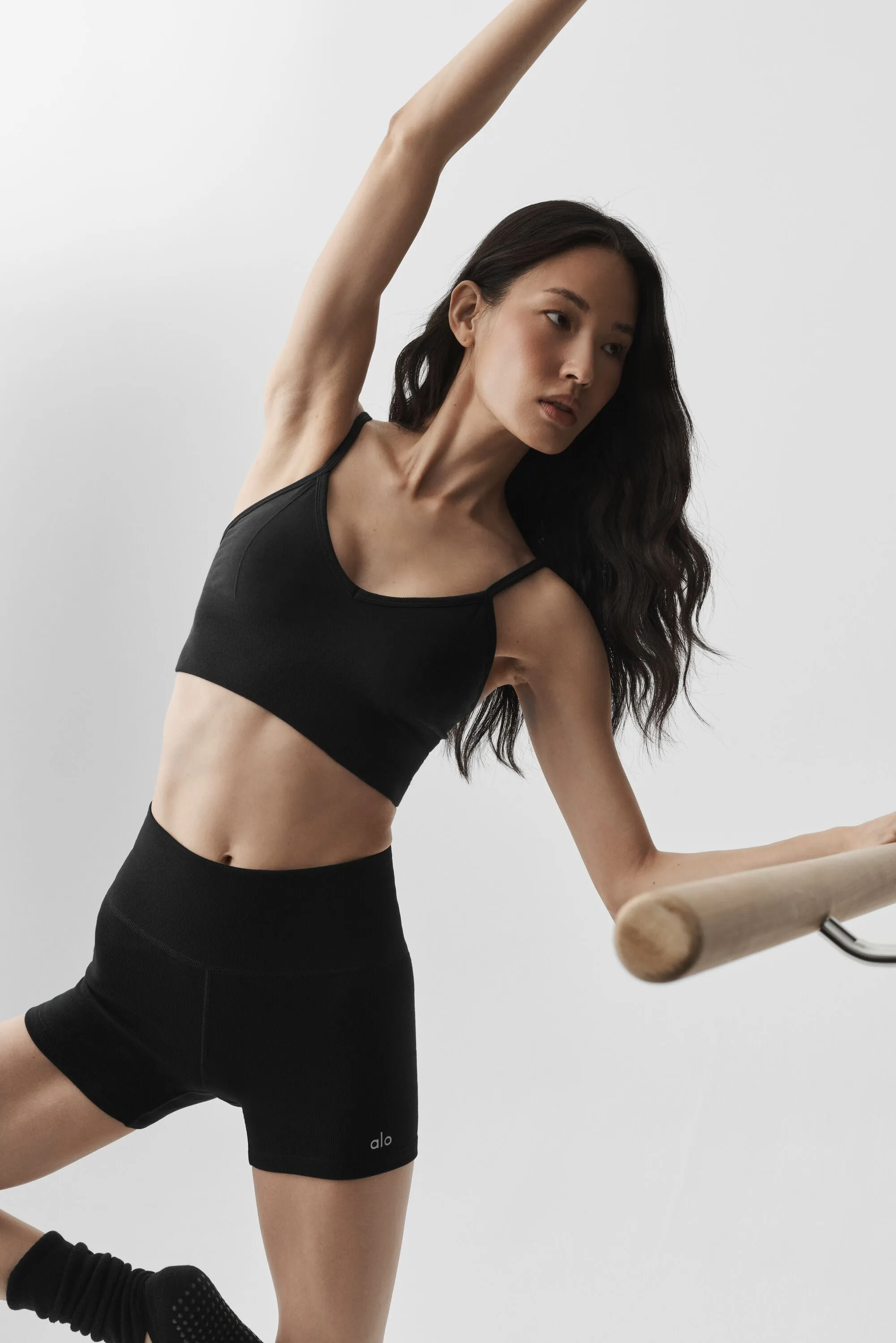 Seamless Modal Ribbed Delight Bralette - Black sold by Alo Yoga product image thumbnail 3