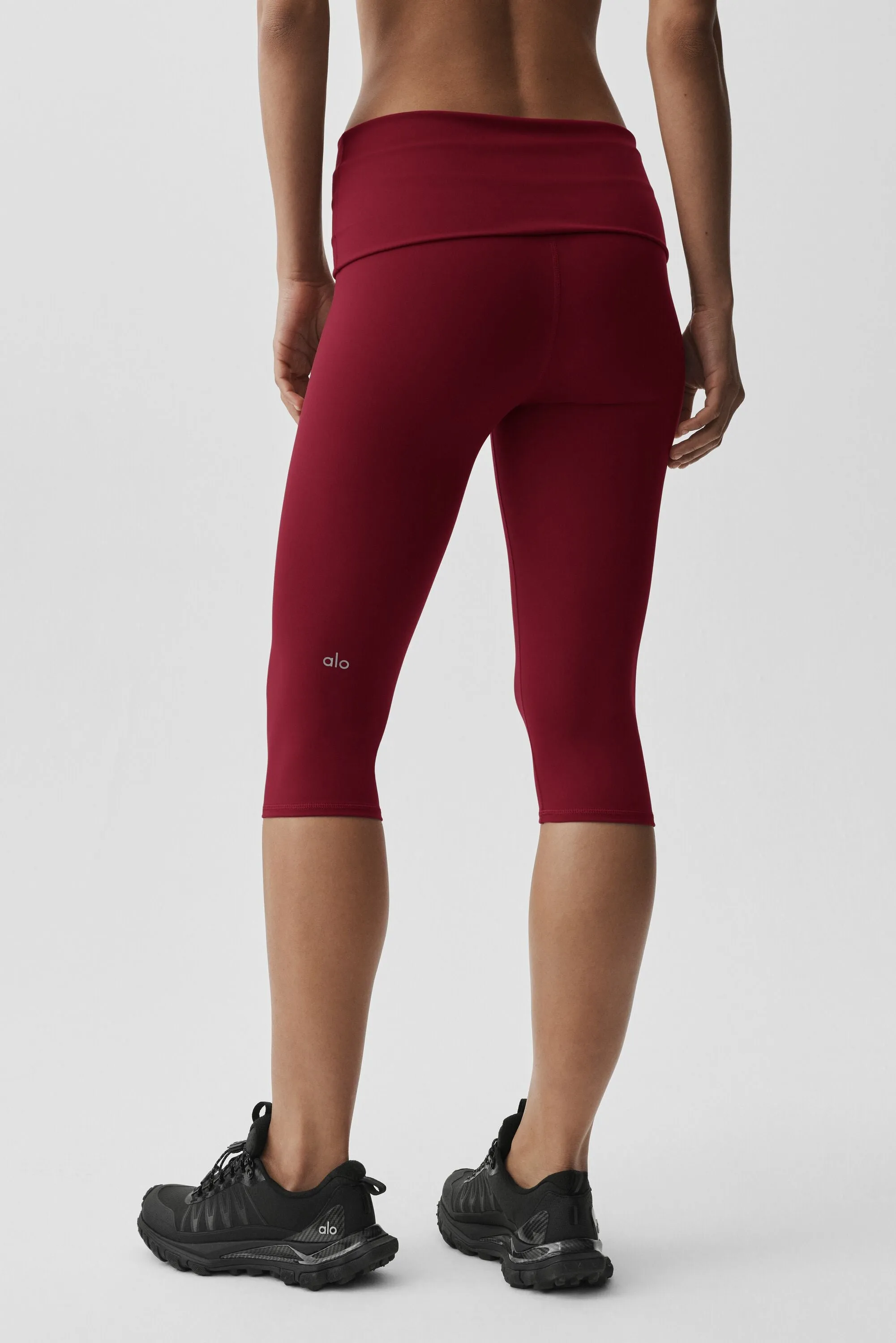 ALO Softsculpt Low-Rise Foldover Capri - Summer Romance Red sold by Alo Yoga product image thumbnail 2