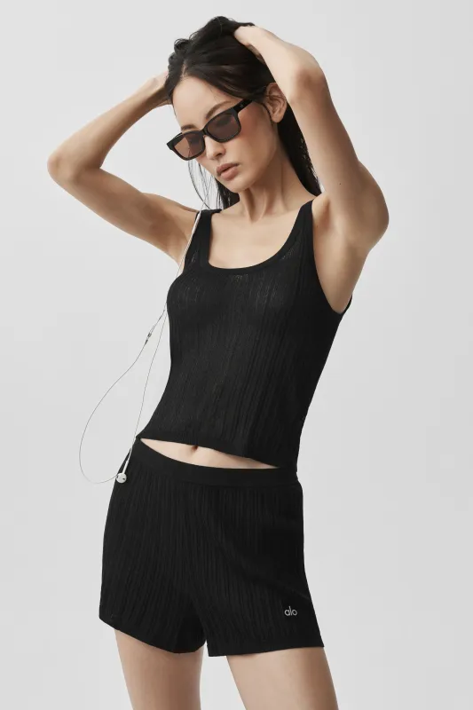 Sweater Sunlit Tank - Black made by Alo Yoga