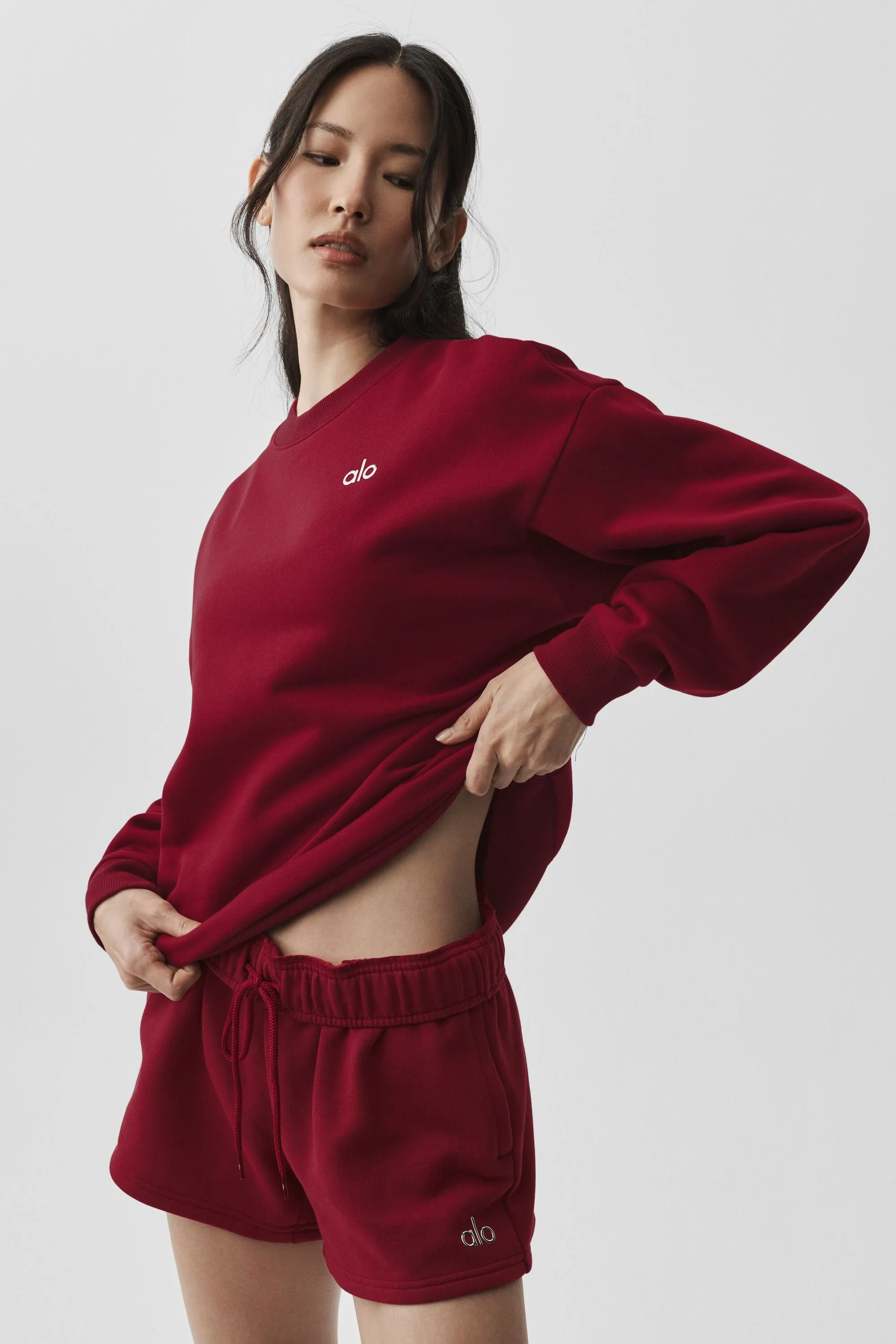 Accolade Crew Neck Pullover - Summer Romance Red sold by Alo Yoga product image thumbnail 4