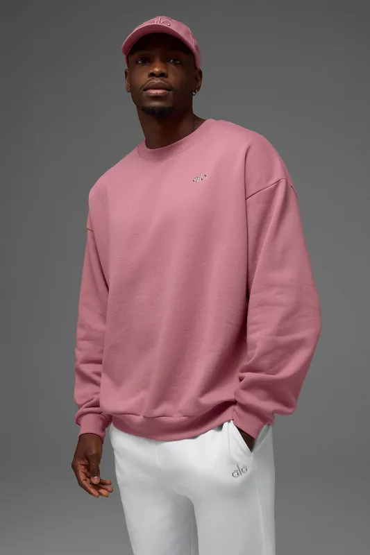 Accolade Crew Neck Pullover - Pink Wild Rose made by Alo Yoga