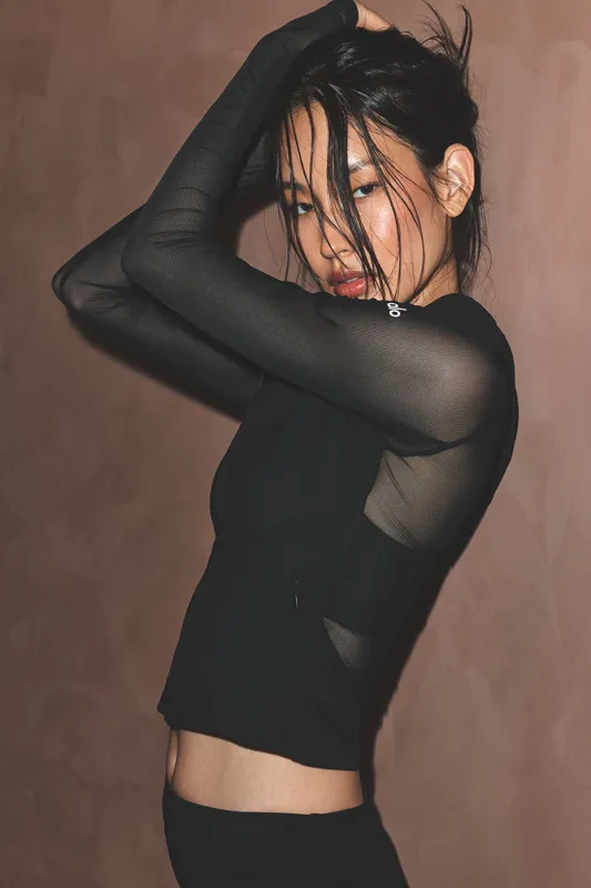 ALO Softsculpt Superset Full Zip Jacket - Black made by Alo Yoga