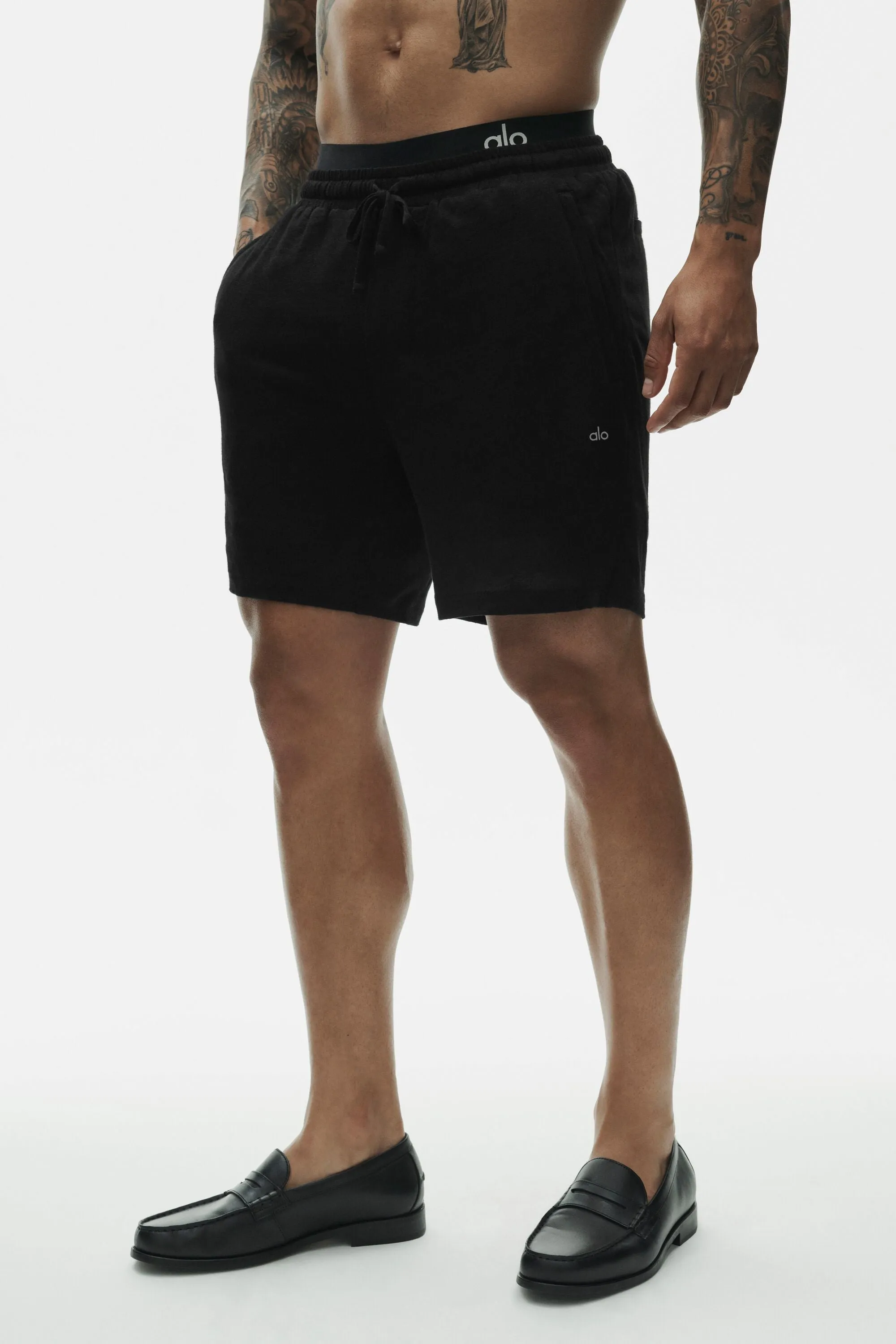 7" Linen Jersey Coastal Short - Black sold by Alo Yoga product image thumbnail 3