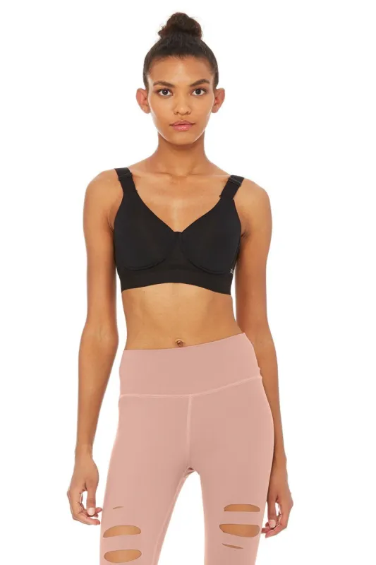 Max Support Heroine Bra - Black sold by Alo Yoga
