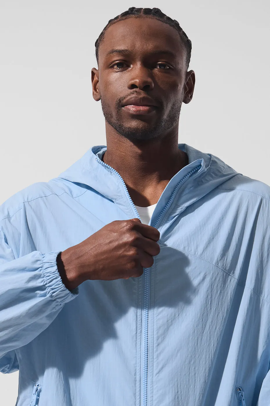 Vantage Nylon Ripstop Track Jacket - Seashell Blue sold by Alo Yoga product image thumbnail 5