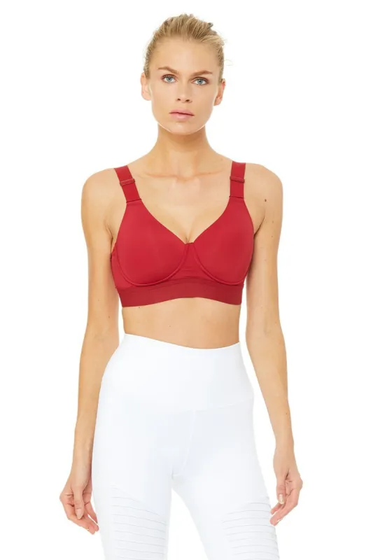 Max Support Heroine Bra - Crimson sold by Alo Yoga