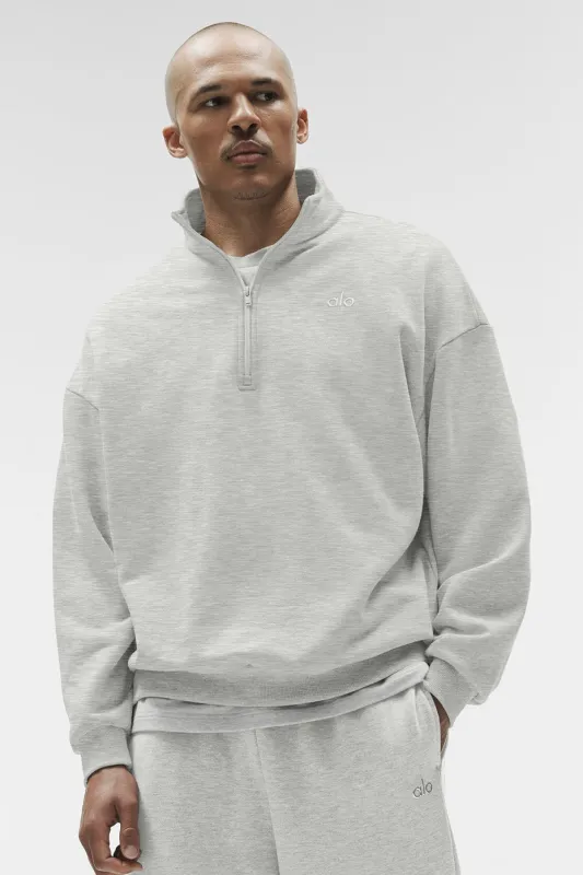 Accolade 1/4 Zip Pullover - White Heather made by Alo Yoga