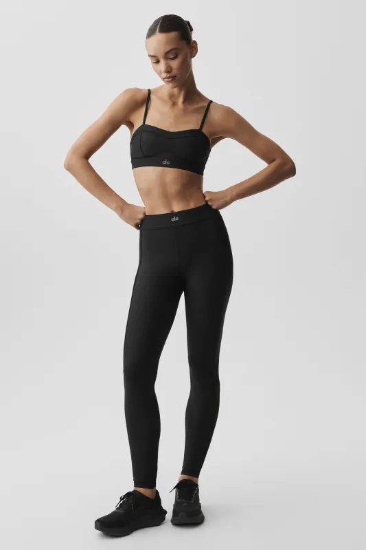 Airlift High-Waist Skyglow Legging - Black made by Alo Yoga