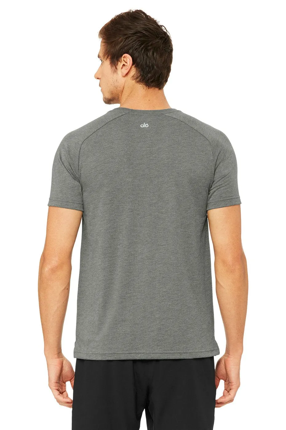 Triumph Raglan Tee - Grey Triblend sold by Alo Yoga product image thumbnail 3