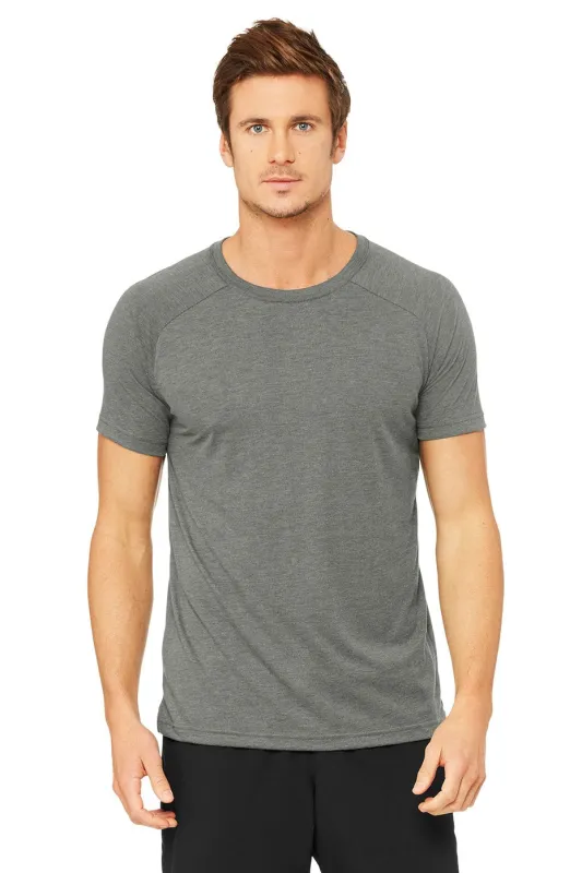 Triumph Raglan Tee - Grey Triblend made by Alo Yoga