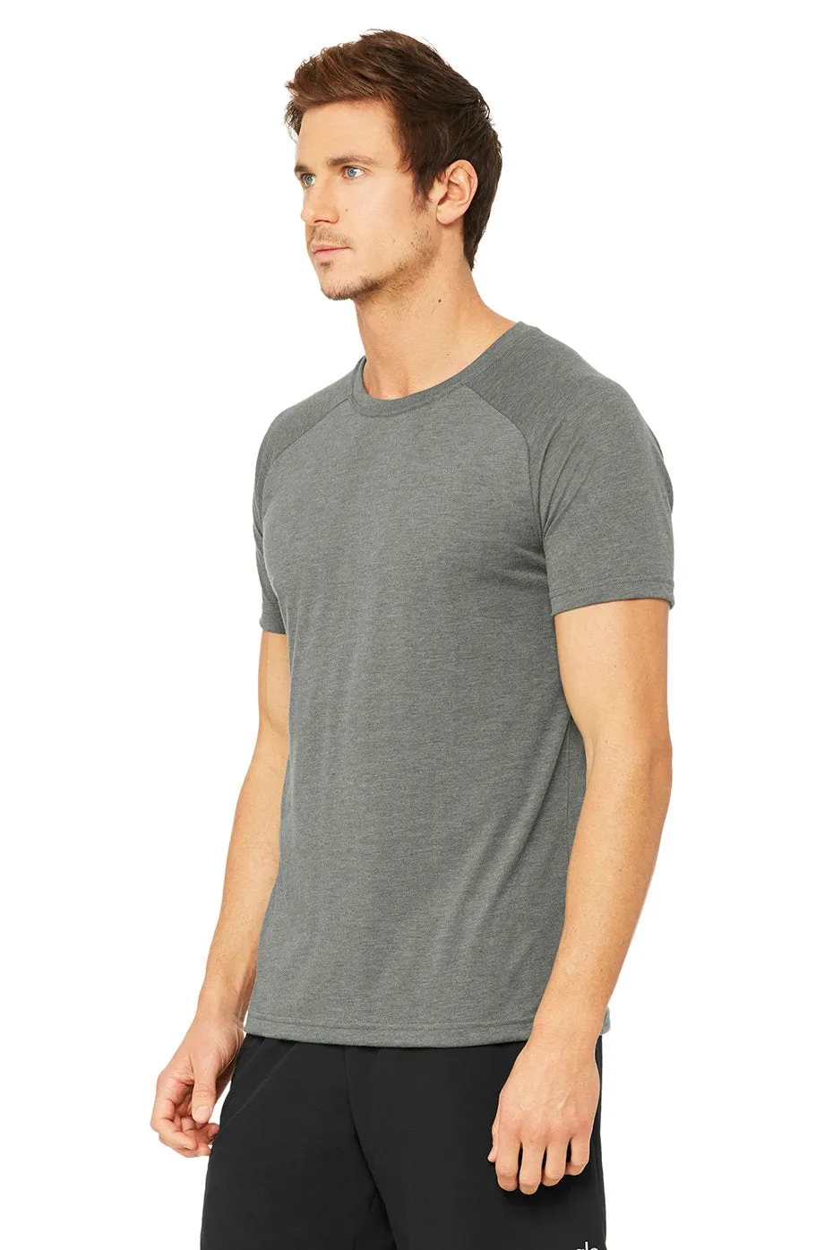 Triumph Raglan Tee - Grey Triblend sold by Alo Yoga product image thumbnail 2