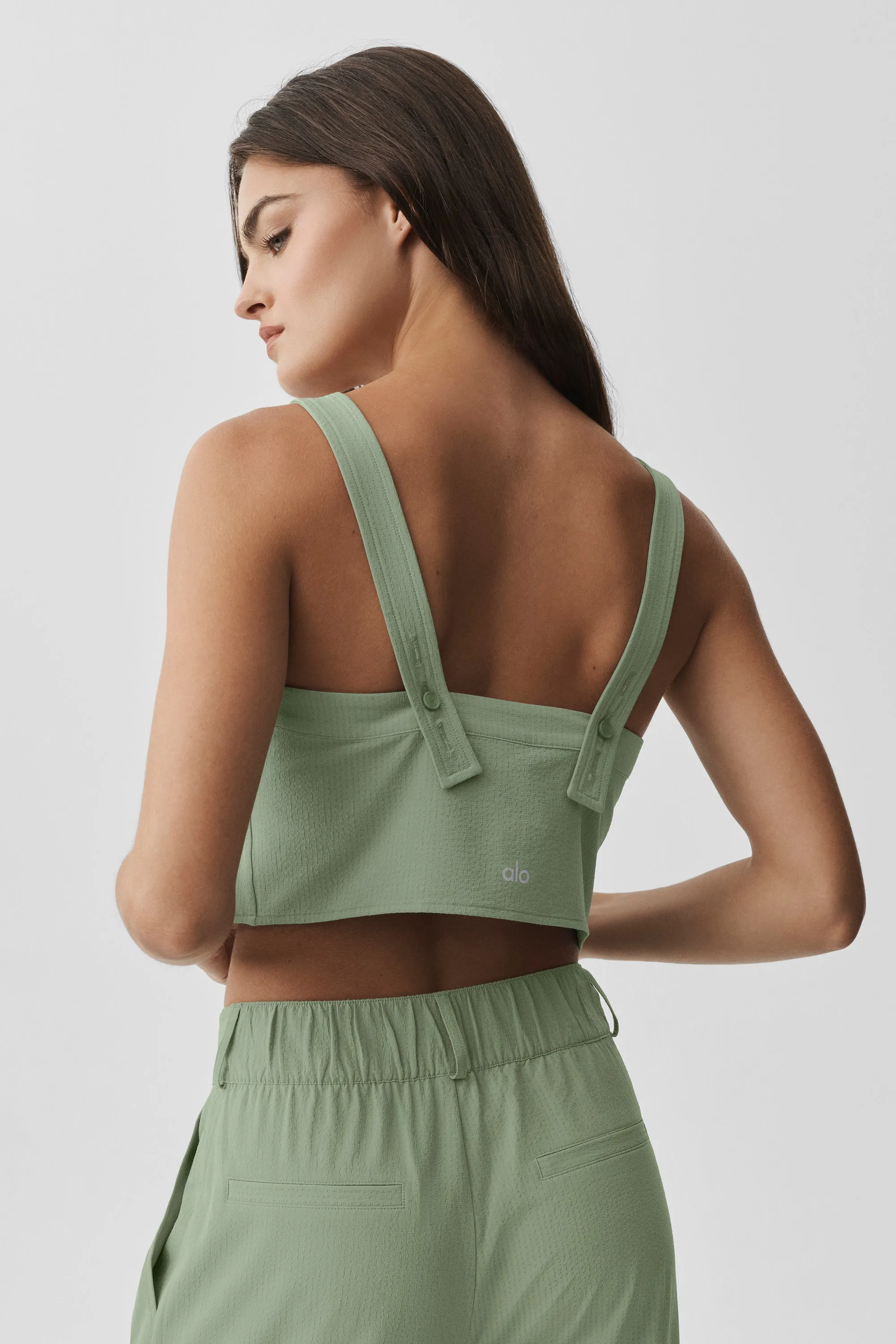 Cropped Dreamscape Tank - Dune Grass sold by Alo Yoga product image thumbnail 4