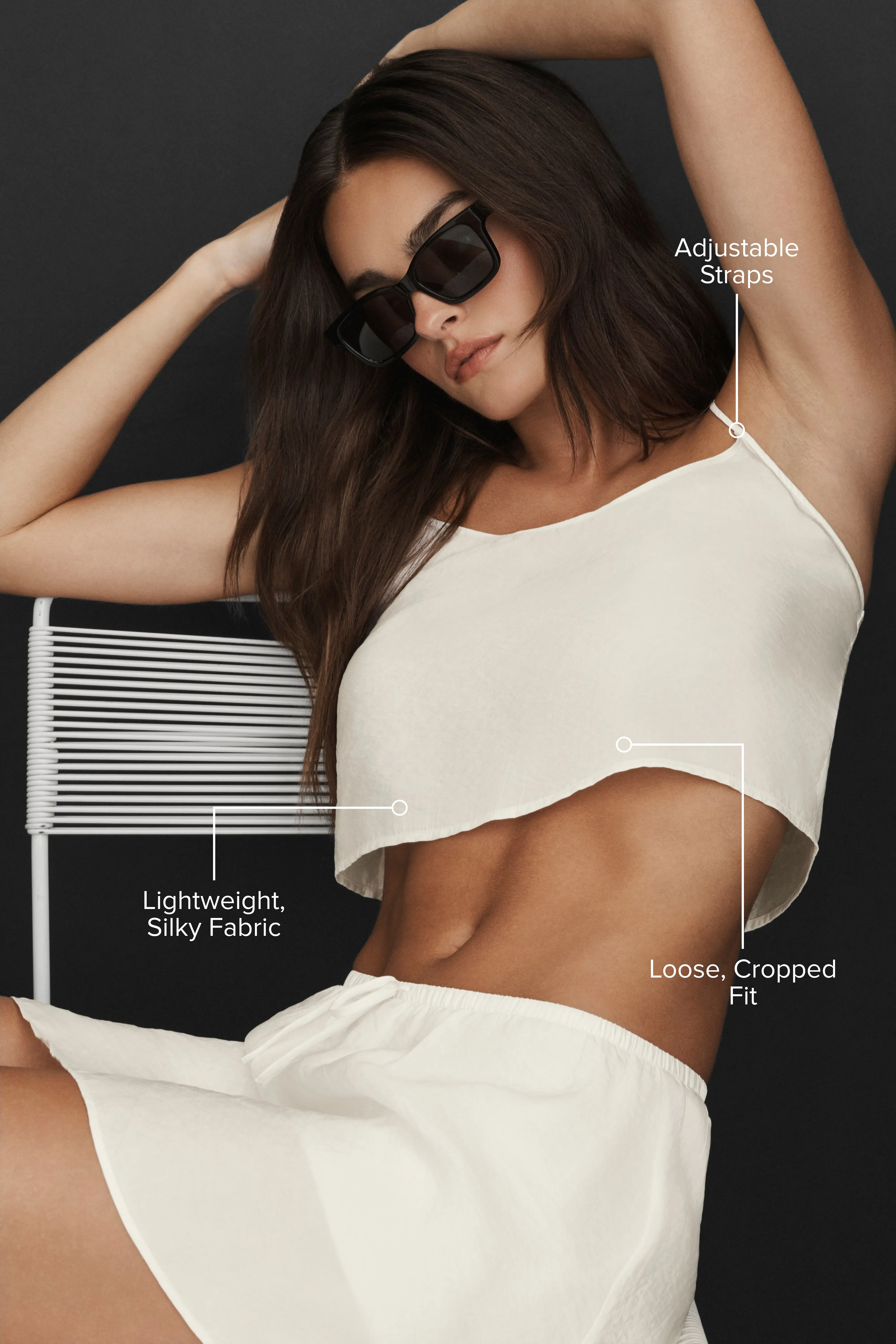 Semi-Sheer Golden Hour Tank - Ivory sold by Alo Yoga product image thumbnail 2