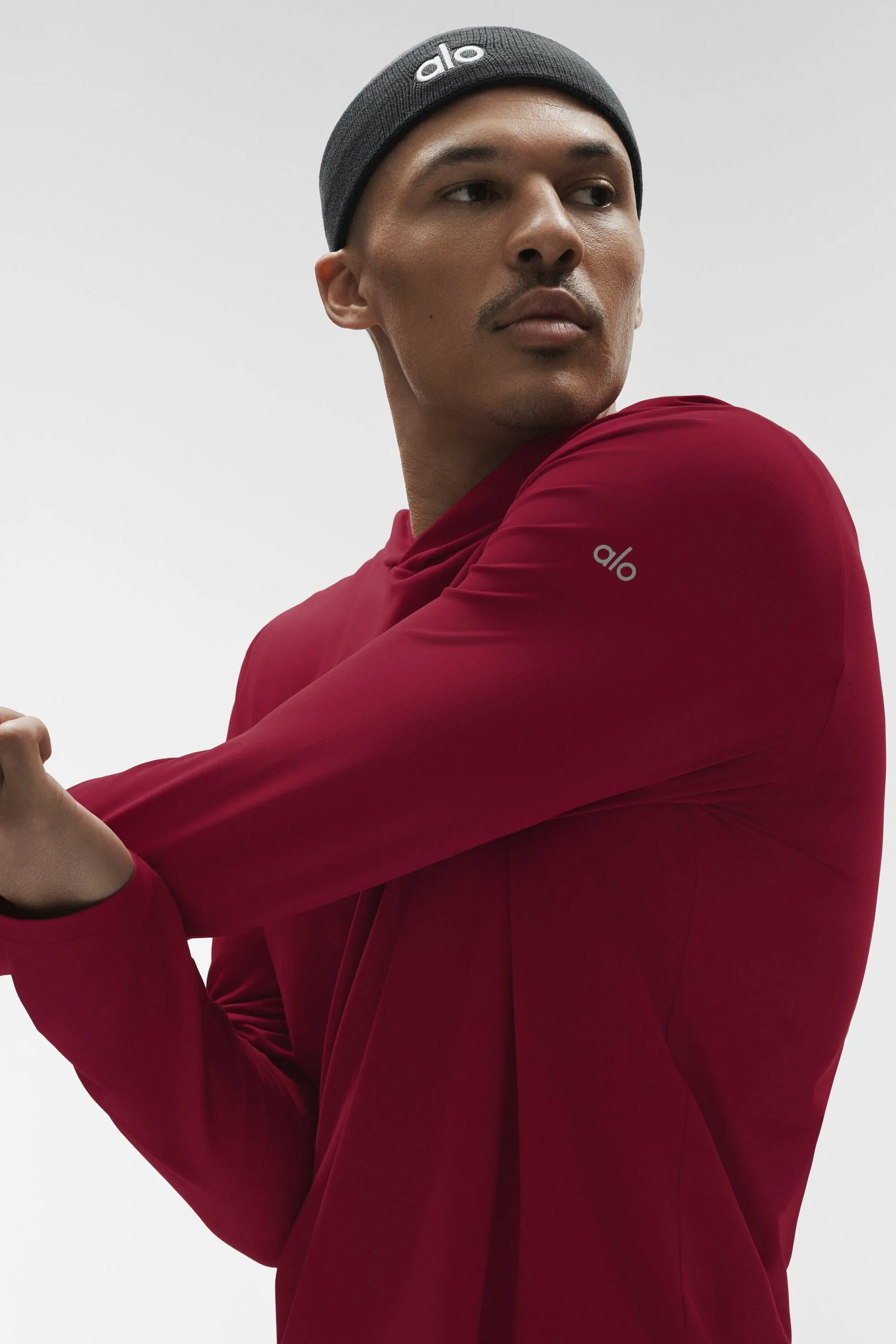 Conquer Reform Long Sleeve With Hood - Garnet sold by Alo Yoga product image thumbnail 4