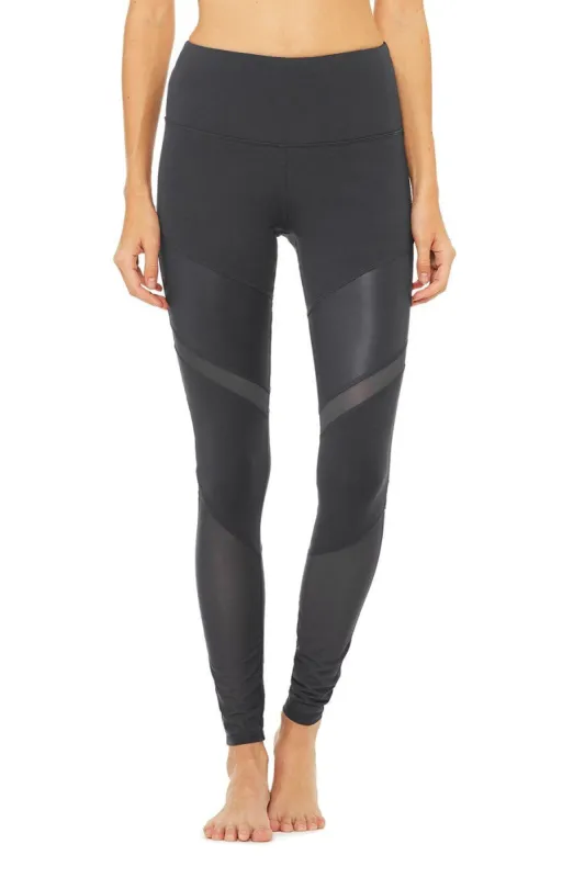 High-Waist Sheila Legging - Anthracite sold by Alo Yoga