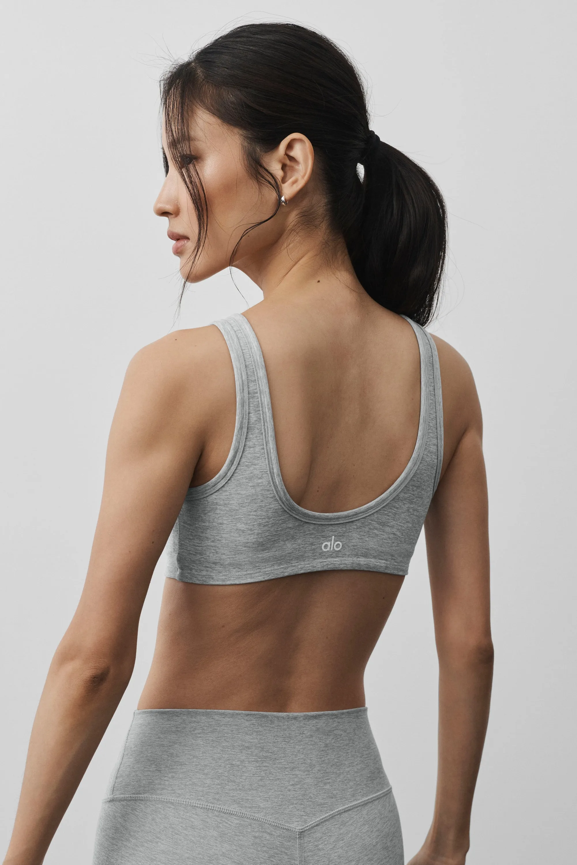 Alosoft Center Stage Bra - Vintage Athletic Heather sold by Alo Yoga product image thumbnail 3