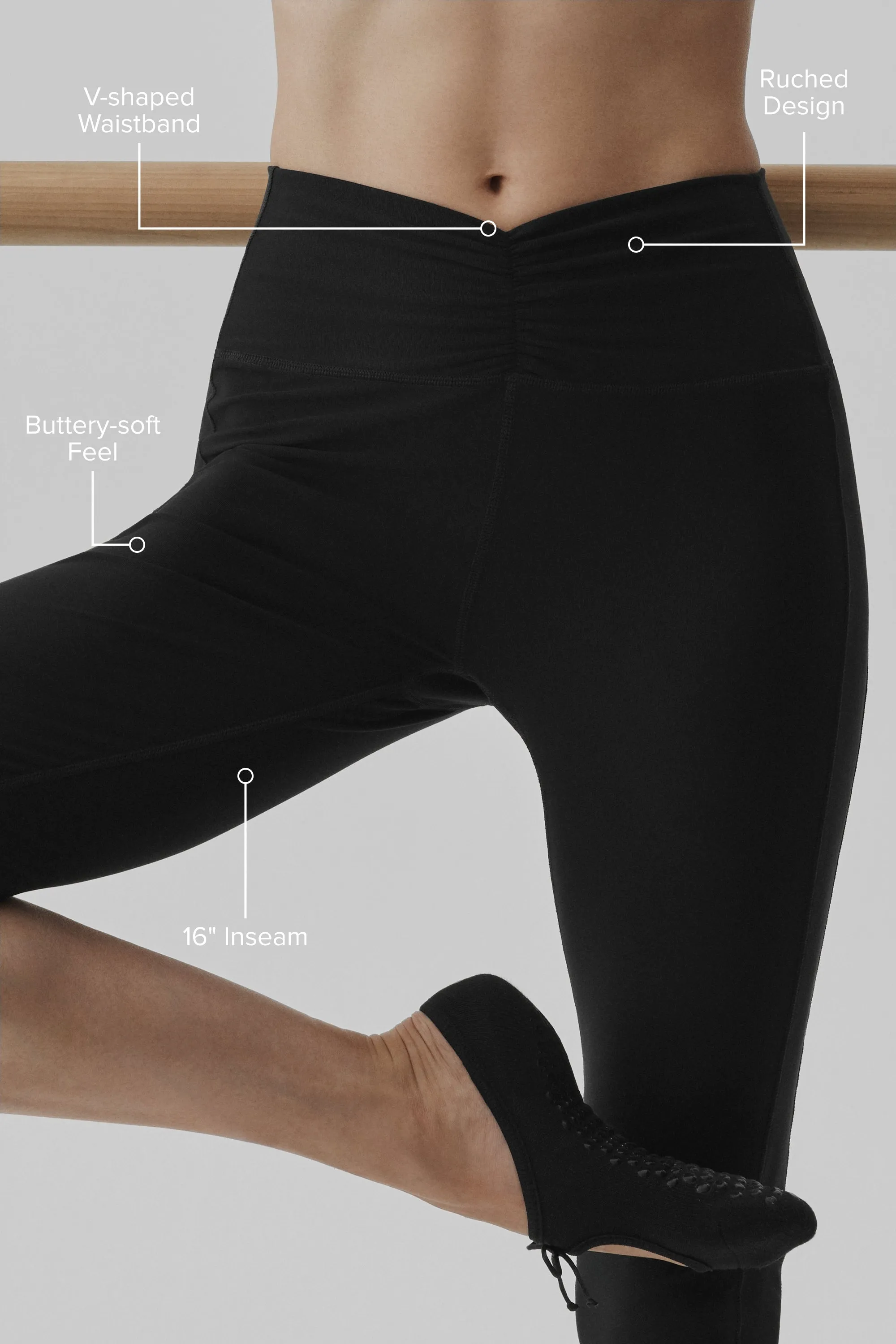 Alosoft High-Waist Intuition Capri - Black sold by Alo Yoga product image thumbnail 2