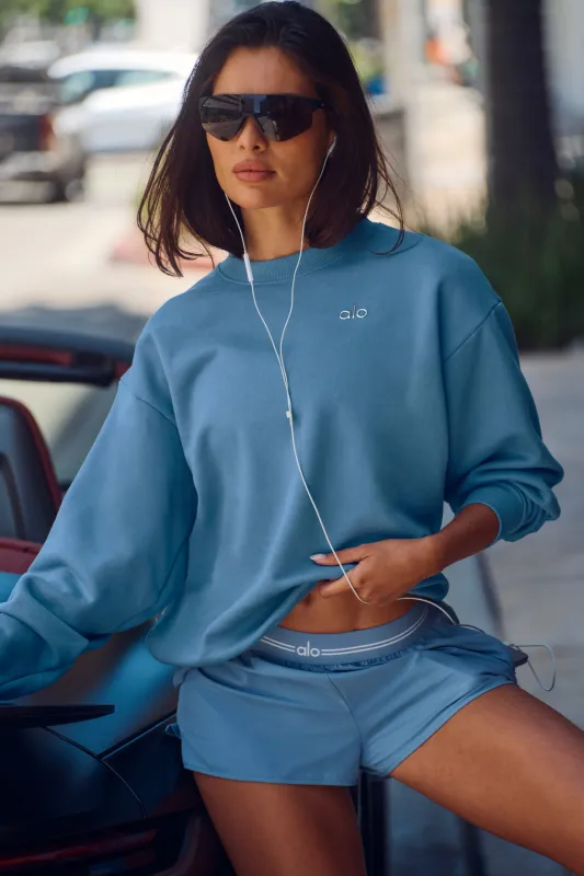 Accolade Crew Neck Pullover - California Blue made by Alo Yoga