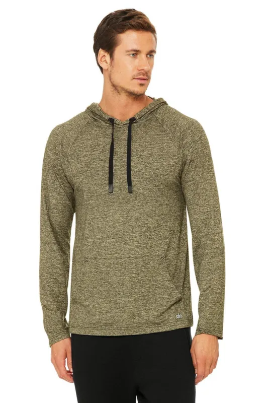 The Conquer Hoodie - Olive Heather sold by Alo Yoga