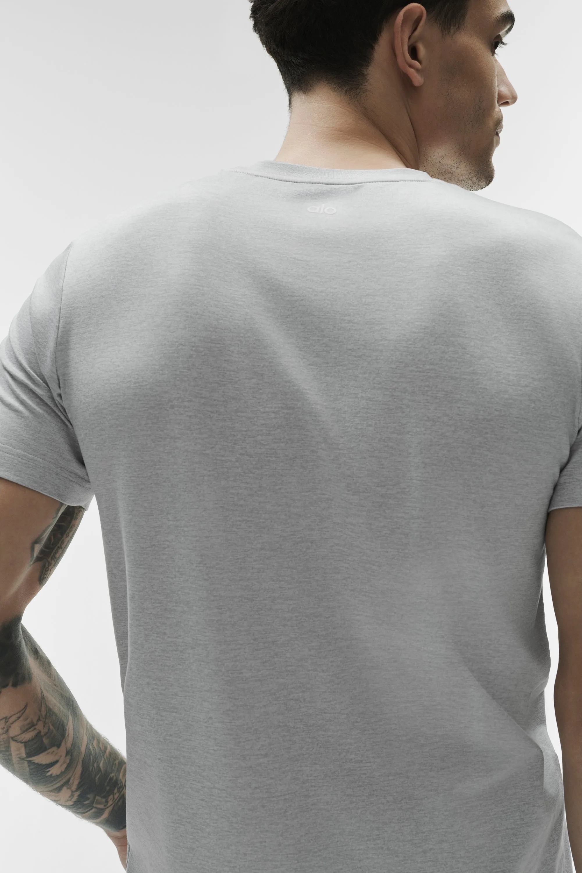 Conquer Reform Crewneck Short Sleeve - Vintage Athletic Heather sold by Alo Yoga product image thumbnail 3