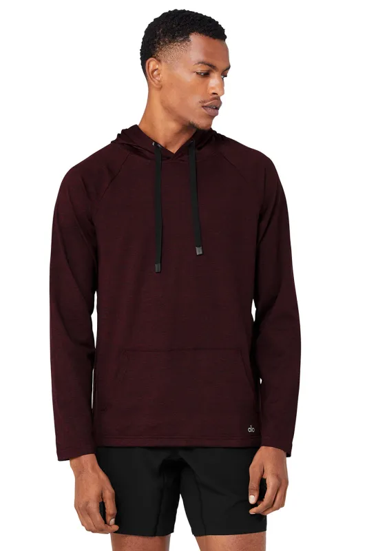 The Conquer Hoodie - Ox Blood Heather made by Alo Yoga