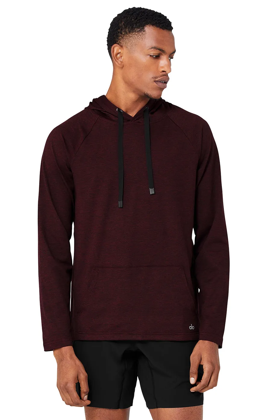 The Conquer Hoodie - Ox Blood Heather sold by Alo Yoga