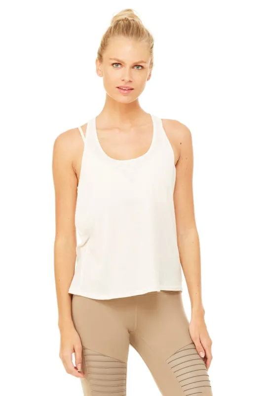 Pure Tank - Pearl sold by Alo Yoga