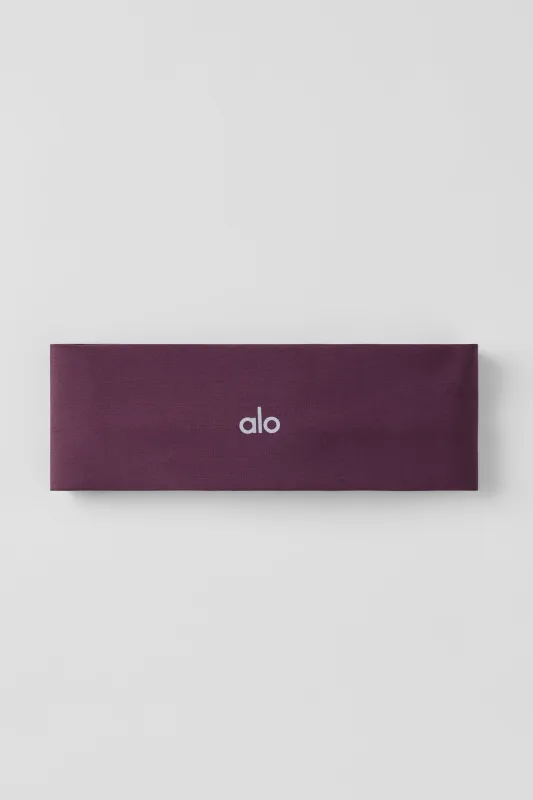 Airlift Headband - Rich Bordeaux made by Alo Yoga