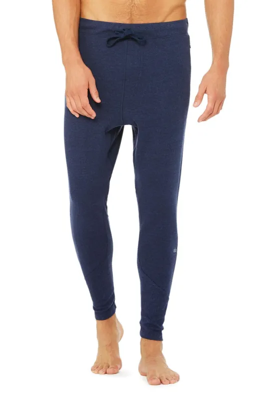 The Triumph Sweatpant - Solid Navy Triblend sold by Alo Yoga