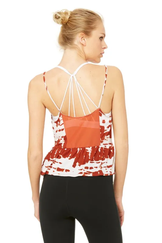 Flutter Tank - Sunbaked Tie Dye sold by Alo Yoga