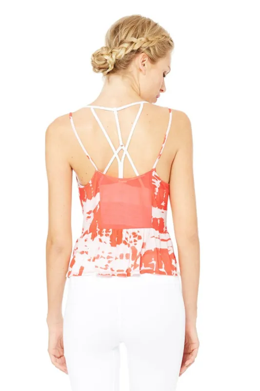 Flutter Tank - Guava Tie Dye sold by Alo Yoga