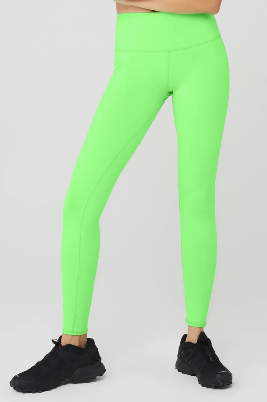High-Waist Airbrush Legging - Green Glow sold by Alo Yoga