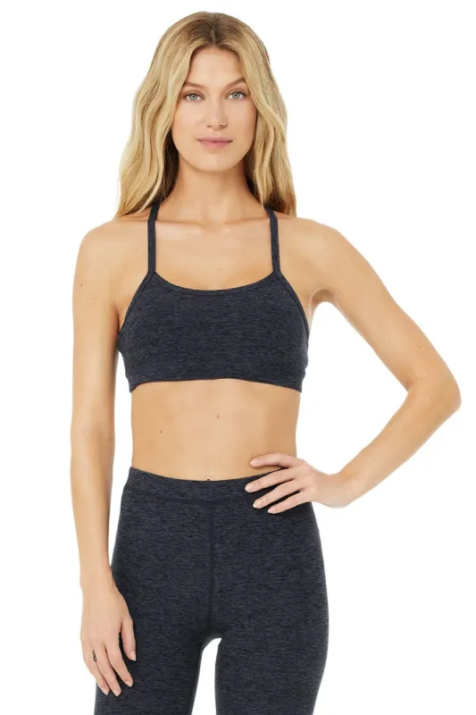 Alosoft Gratitude Bra - Rich Navy Heather sold by Alo Yoga