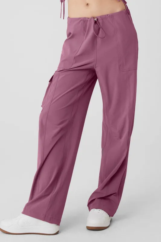 Megastar Cargo Pant - Soft Mulberry sold by Alo Yoga
