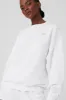Accolade Crew Neck Pullover - White sold by Alo Yoga
