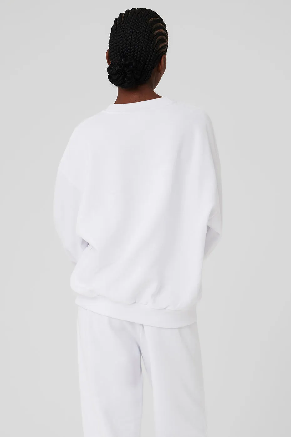 Accolade Crew Neck Pullover - White sold by Alo Yoga product image thumbnail 3