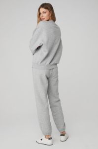 Accolade Crew Neck Pullover & Accolade Sweatpant Set - Athletic Heather Grey sold by Alo Yoga
