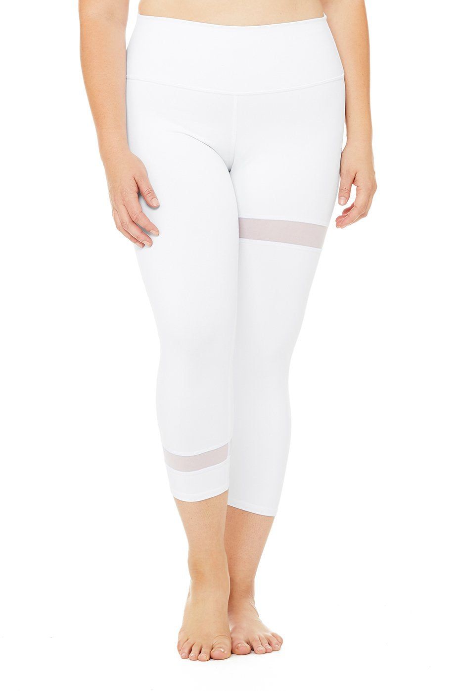High-Waist Spatial Capri - White sold by Alo Yoga product image thumbnail 4
