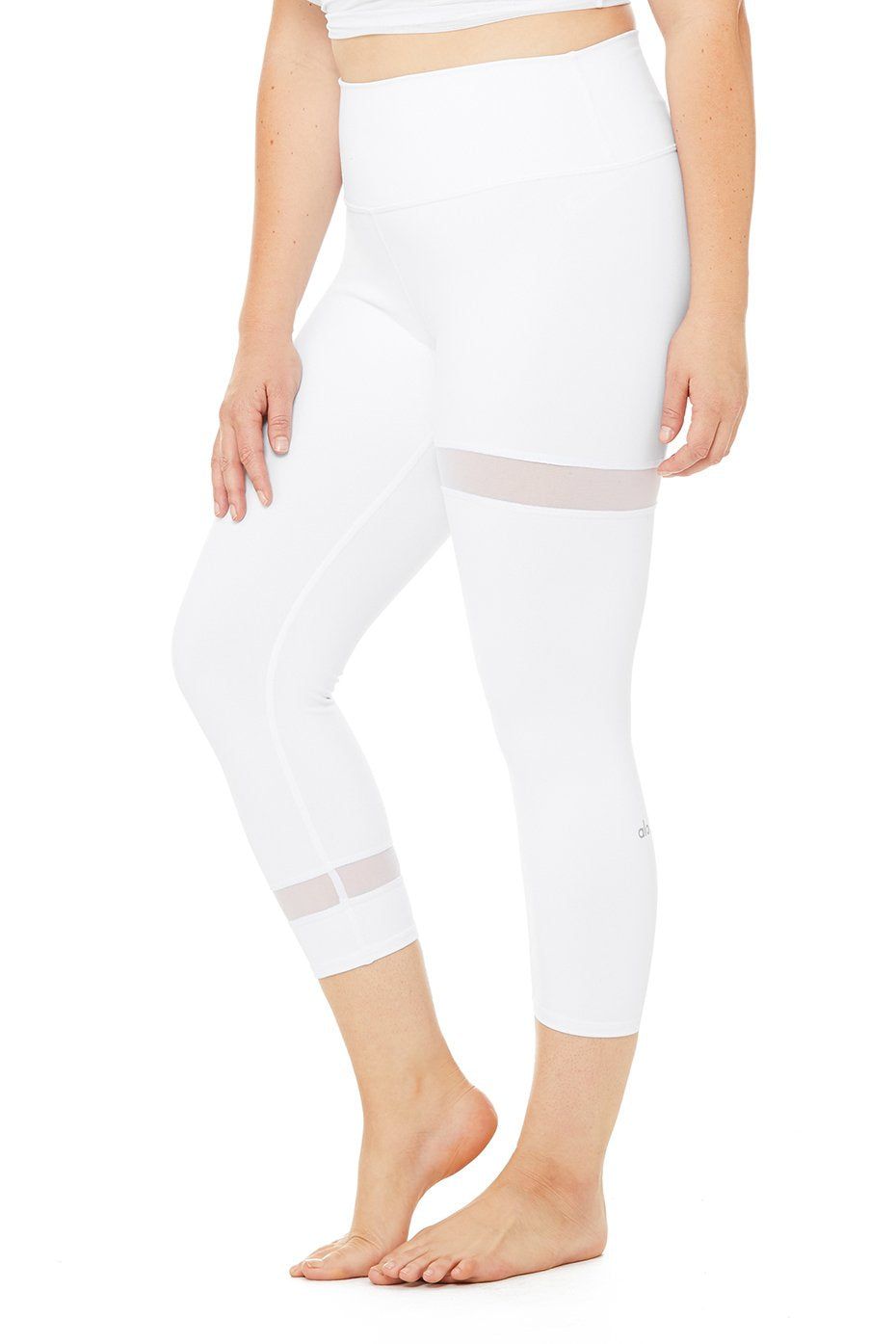 High-Waist Spatial Capri - White sold by Alo Yoga product image thumbnail 5