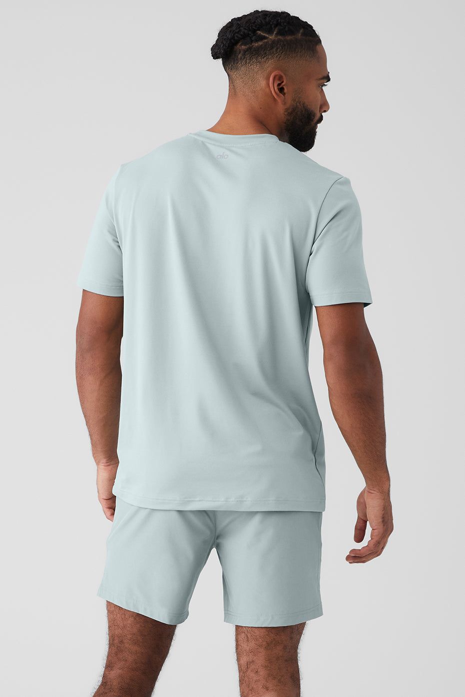 Conquer Reform Crewneck Short Sleeve - Cosmic Grey sold by Alo Yoga product image thumbnail 2