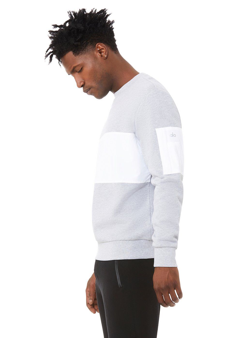 Traverse Pullover - Athletic Heather Grey/White sold by Alo Yoga product image thumbnail 4