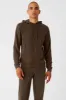 Micro Waffle Fast Break Hoodie - Espresso sold by Alo Yoga
