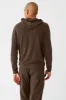 Micro Waffle Fast Break Hoodie - Espresso sold by Alo Yoga