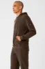 Micro Waffle Fast Break Hoodie - Espresso sold by Alo Yoga
