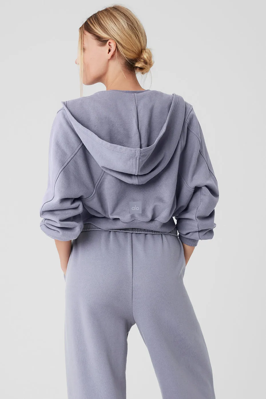 Breakaway Zip Up Hoodie - Fog sold by Alo Yoga product image thumbnail 2