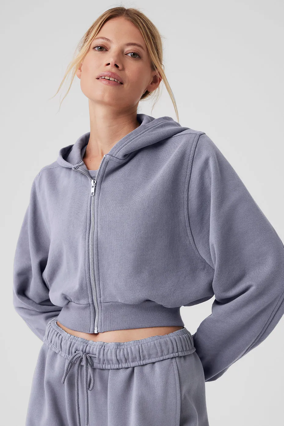 Breakaway Zip Up Hoodie - Fog sold by Alo Yoga product image thumbnail 5