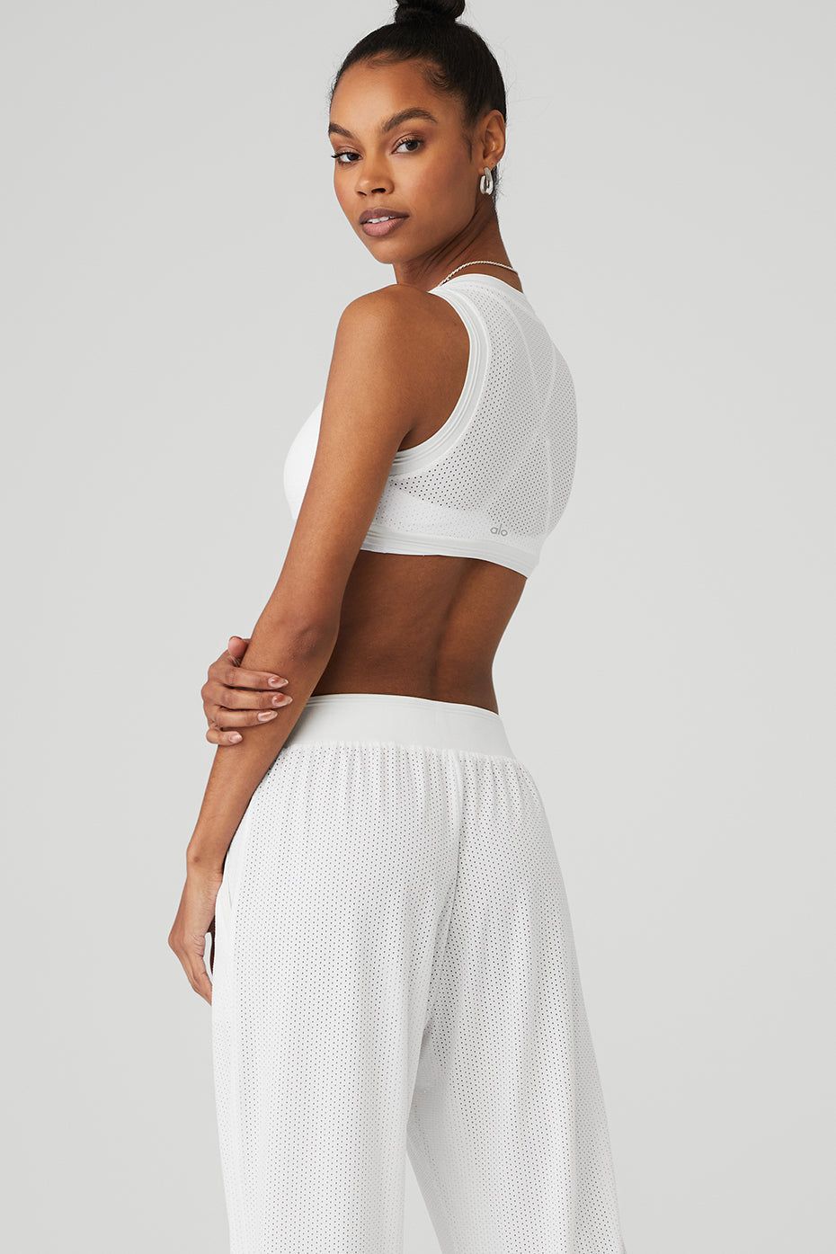 Mesh All-Star Bra Tank - White sold by Alo Yoga product image thumbnail 2