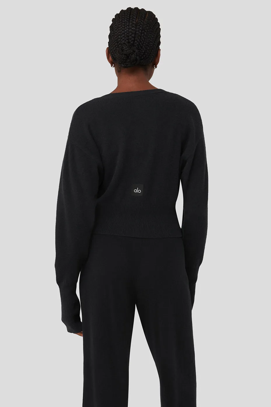 Cashmere Jet Set Cardigan - Black sold by Alo Yoga product image thumbnail 2