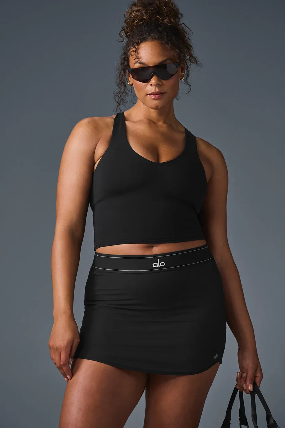 Airbrush Real Bra Tank - Black sold by Alo Yoga product image thumbnail 5